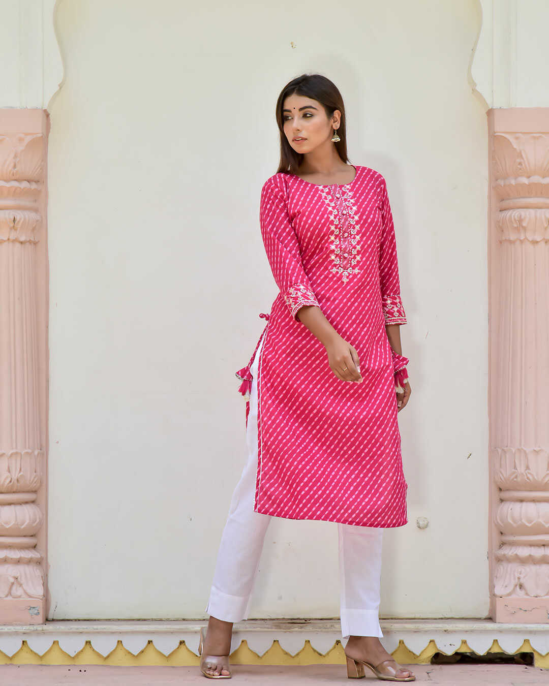 RANI KURTA WITH TASSELS AND GOTTA WORK - Image 3