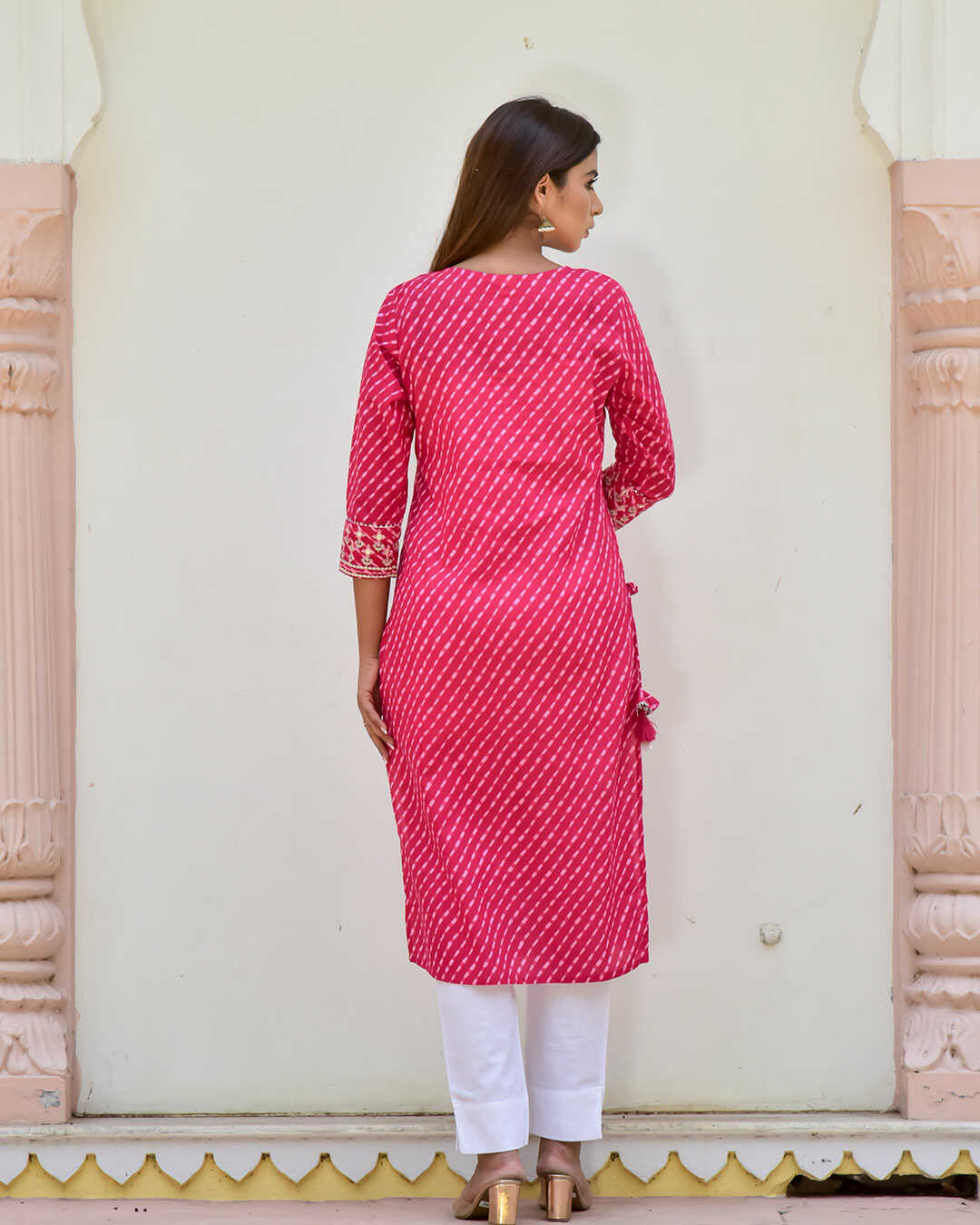 RANI KURTA WITH TASSELS AND GOTTA WORK - Image 4